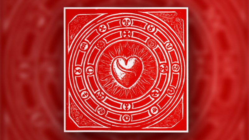 cuore disegno ferita sole raggiante rosso